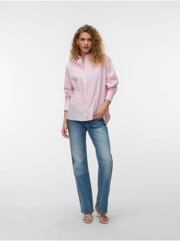 Vero Moda Popelin Hemd in Rose Shadow