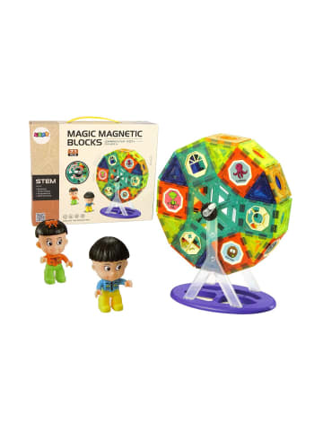 Wisam® Magnetische Bausteine 3D Karussell Set 71 Teile