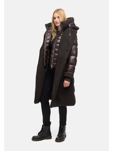 Navahoo Wintermantel Kuscheltraum 14 in Choco