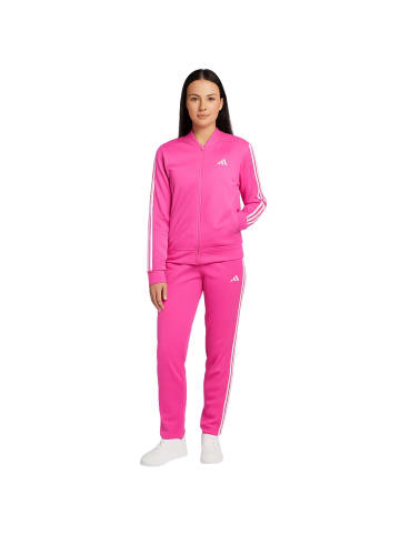 adidas Trainingsanzug im 3 Streifen Design in pink