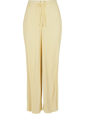 Urban Classics Urban Classics Damen Ladies Plisse Pants in softyellow