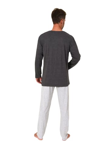 NORMANN Schlafanzug Weihnachten langarm Nikolaus - 88386 in anthrazit