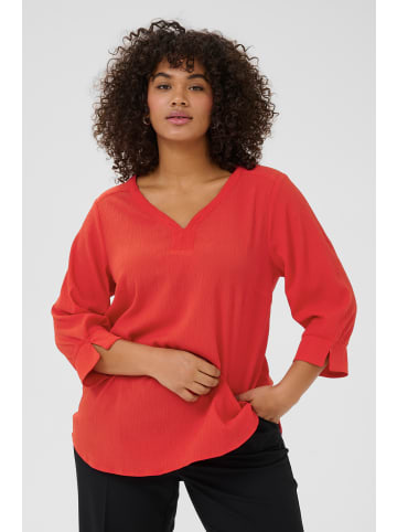 KAFFE curve Langarm-Bluse KClunda Regular fit in True Red