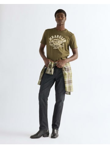 Wrangler T-Shirt Americana in Olive Night