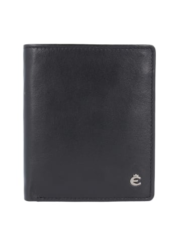 Esquire Harry Kreditkartenetui Leder 8 cm schwarz