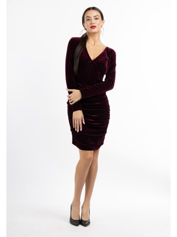 faina Kleid in Dunkelkirsch