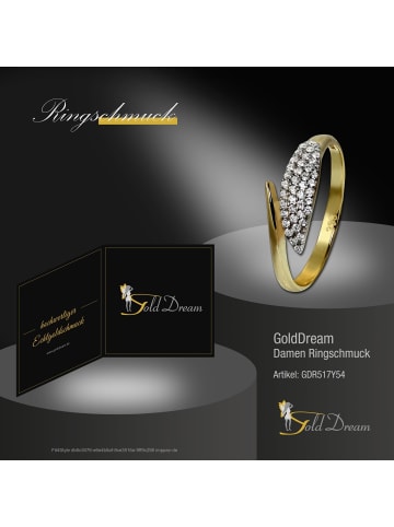 GoldDream Goldring 333 Gelbgold - 8 Karat, Blatt Größe 54 (17,2)