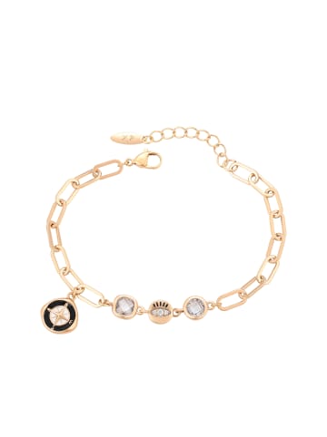 faina Women Bracelet in Rose Gold Black