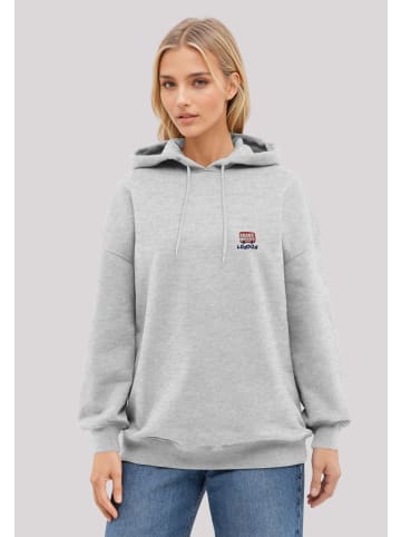 F4NT4STIC Hoodie London Red Bus Bestickt in grau meliert