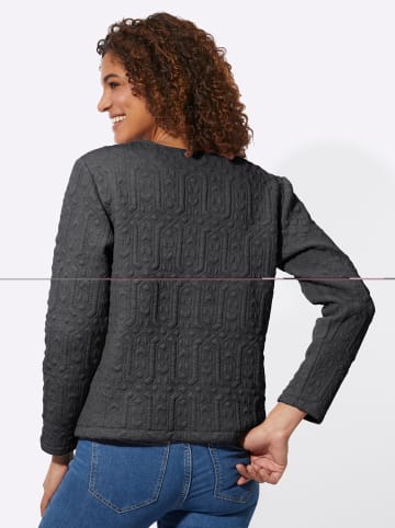 WITT WEIDEN Shirt in graphit-gemustert