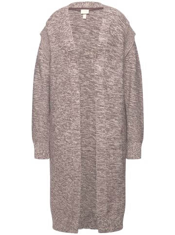 Ulla Popken Strickjacke in dunkles taupe