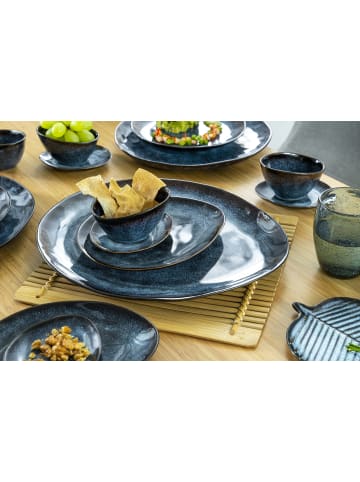 Sänger 11-tlg. Servierplatten Set Tokio in blau-schwarz 