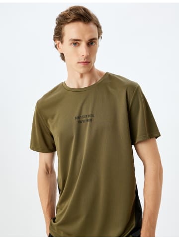 KOTON T-shirt in Khaki