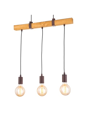 home24 Pendelleuchte Linn I in Braun