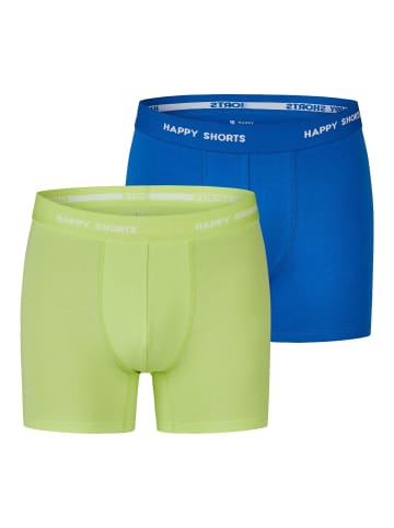 Happy Shorts Retro Boxer Neon in neon lime/blue