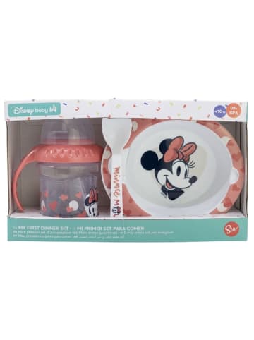 Disney Minnie Mouse Baby Geschenkset 3-teilig Trinkbecher, Schale & Löffel