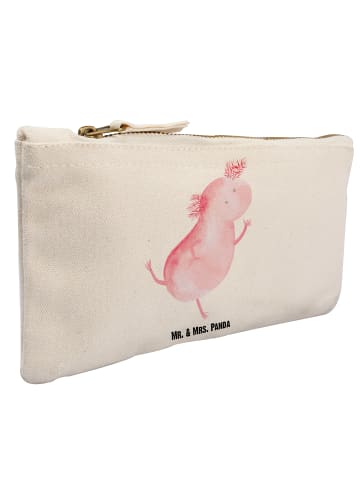 Mr. & Mrs. Panda Schminktasche Axolotl Tanzen ohne Spruch in Weiß