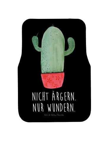 Mr. & Mrs. Panda Autofußmatte Kaktus Wut mit Spruch in Schwarz
