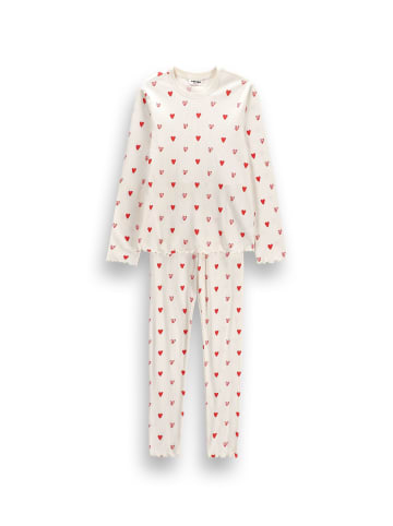 MOKIDA Mädchenpyjama in ecru