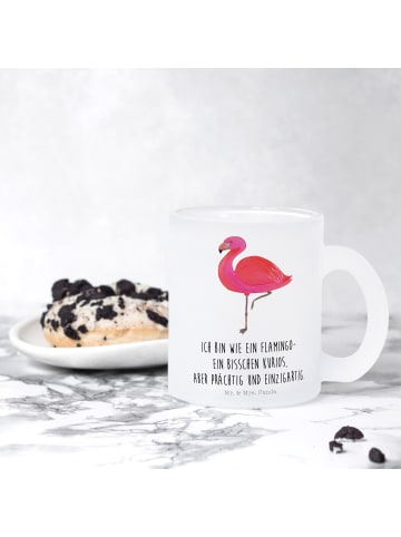 Mr. & Mrs. Panda Teetasse Flamingo Classic mit Spruch in Transparent