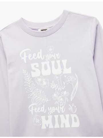KOTON TSHIRT LS in Lila