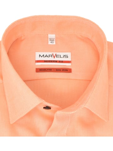 MARVELIS Modern Fit Businesshemd in Orange