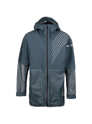 adidas Terrex Laufjacke Terrex 3-Layer Zupahike in blau / weiß