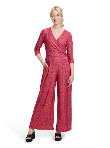 CARTOON Jumpsuit mit weitem Bein in Orange/Purple
