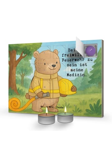Mr. & Mrs. Panda adventskalender kerzen Bär Freiwillige Feuerweh... in Weiß