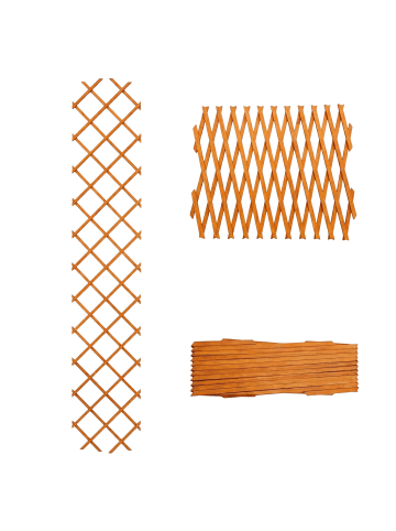 relaxdays 3 x Rankgitter in Orange - (B)45 x (H)270 cm