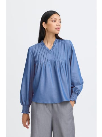 b. young Langarm BYXKAORU A-shape in Mid Blue Denim