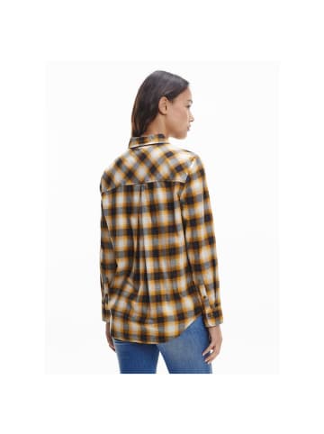 Tommy Hilfiger Langarmbluse in shadow chk - amber glow