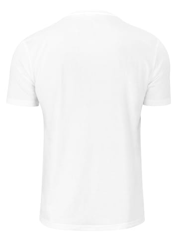 Cotton Prime® T-Shirt Skull on Snowboarding in weiss