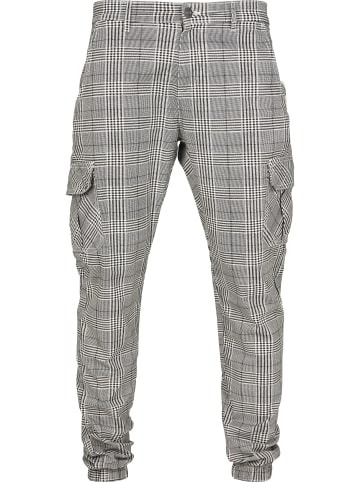 Urban Classics Cargo Trousers in white/black