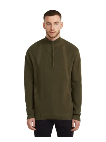 G-Star Raw Structured Half Zip Knit dark olive