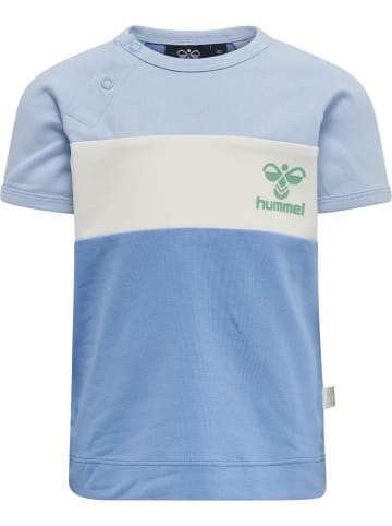 Hummel Druckknopf T-Shirt Raglanärmel Hmlaslan Jungen in SILVER LAKE BLUE