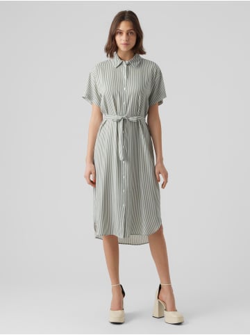 Vero Moda Leichtes Kurzärmliges Basic Midi Kleid VMBUMPY in Grün