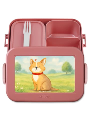 Mr. & Mrs. Panda MEPAL Bentobox Hund Glück Design ohne Spruch in Rot Pastell
