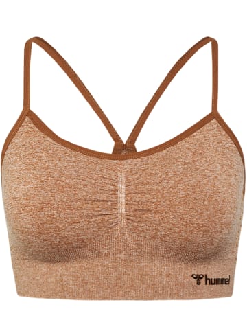 Hummel Hummel T-Shirt Hmlci Yoga Damen Dehnbarem Atmungsaktiv Schnelltrocknend Nahtlosen in MOCHA BISQUE MELANGE