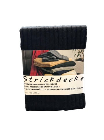 Grace Grand Spa Strickdecke in Schwarz