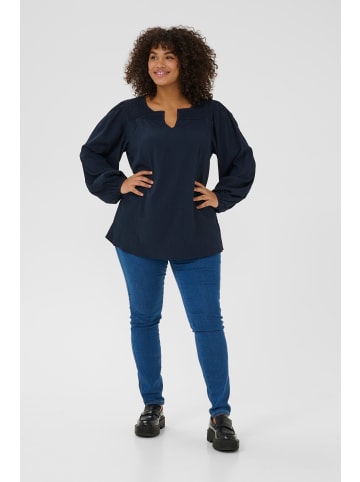 KAFFE curve Langarm-Bluse KClunda Regular fit in Midnight Marine