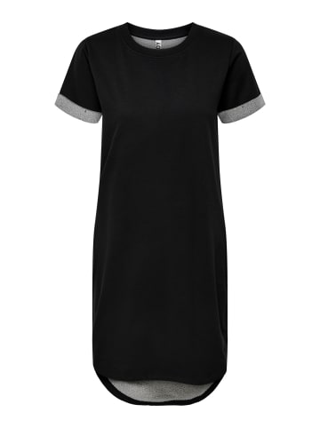 JACQUELINE de YONG Lockeres Kleid Shirtkleid JDYIVY Rundhals Midi Dress Tunika in Schwarz