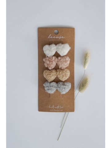 leevje Haarspangen Duo Teddy Hearts' in multicolored