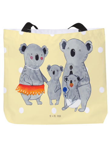 Mr. & Mrs. Panda Shopper Koala Familie ohne Spruch in Gelb Pastell