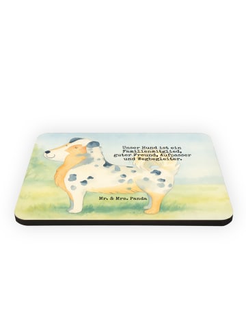 Mr. & Mrs. Panda Magnet Hund Australien Shepherd Design mit Spruch in Weiß