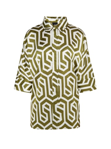 DreiMaster Damen Hemdbluse in Wollweiss Oliv