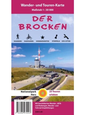 Schmidt-Buch-Verlag Landkarte/Globus - Der Brocken