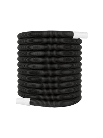 relaxdays Poolschlauch in Schwarz/ Weiß - (L)25 m x Ø 32 mm