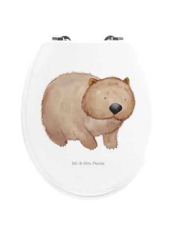 Mr. & Mrs. Panda Motiv WC Sitz Wombat ohne Spruch in Weiß