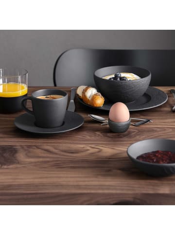 Villeroy & Boch Dessertschale Manufacture Rock in schwarz|grau